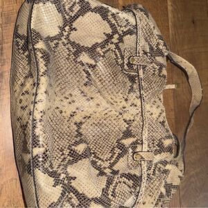 MK Snakeskin Pattern Tote Bag